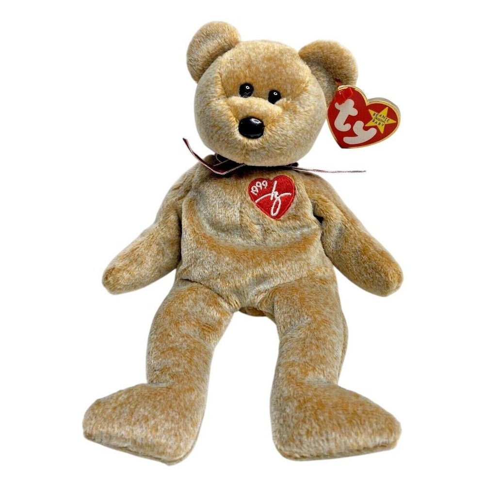 1999 Ty Beanie Baby "Signature Bear" Retired Teddy BB16 E2